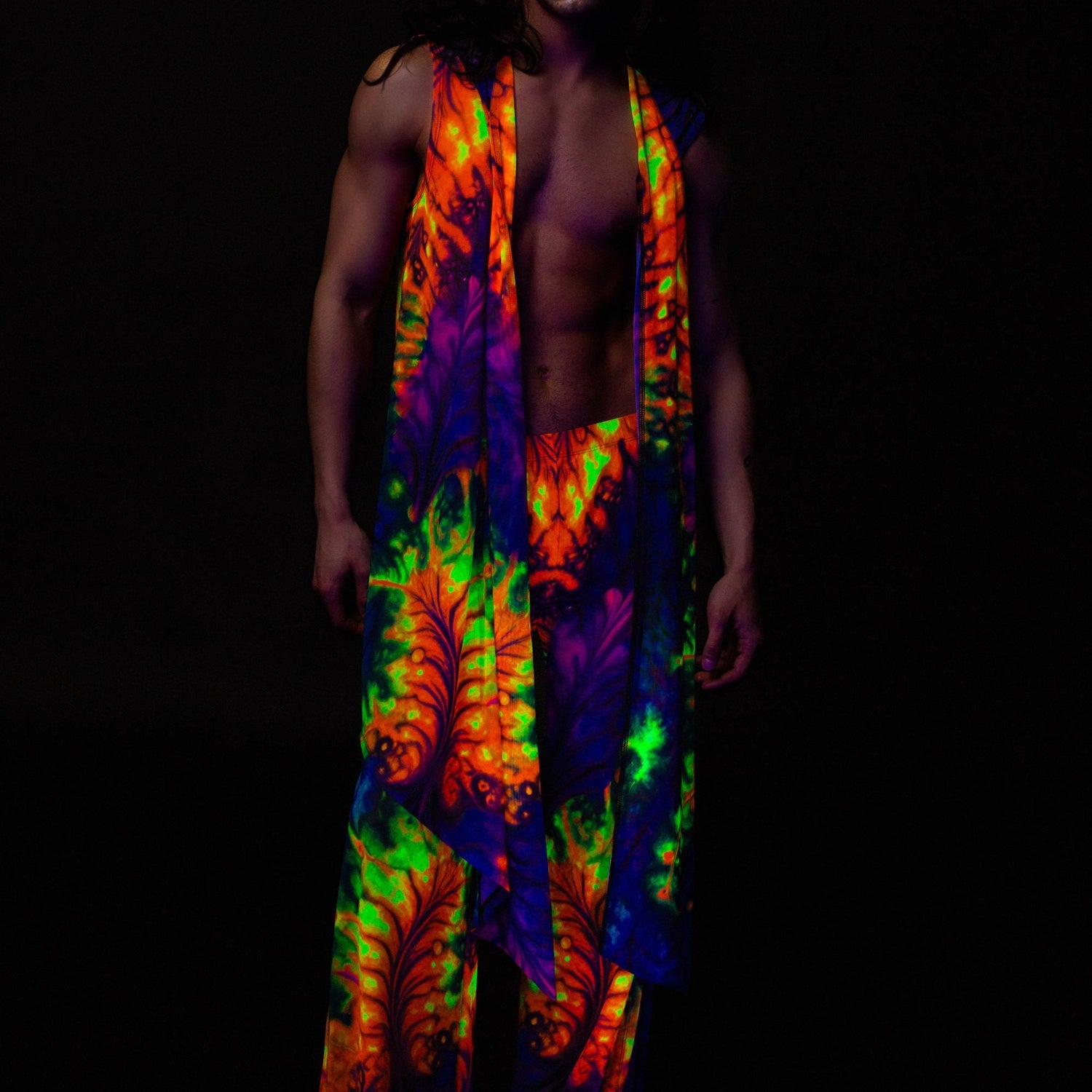 To Dye For Mesh Male Vest Rainbow
