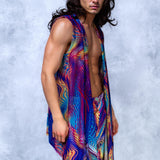 Prismoid Mesh Male Vest Set