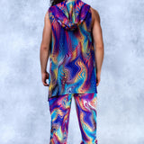 Prismoid Mesh Male Vest Set