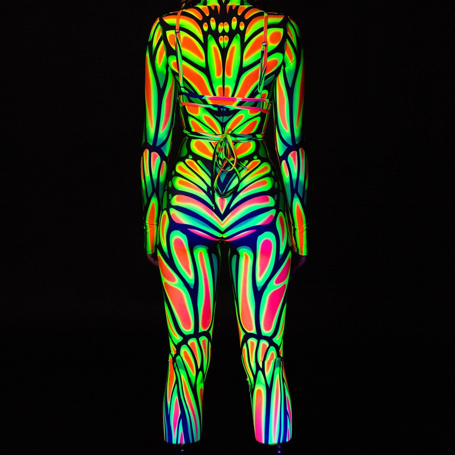 Women Fiery Flutter Open-Heart Costume