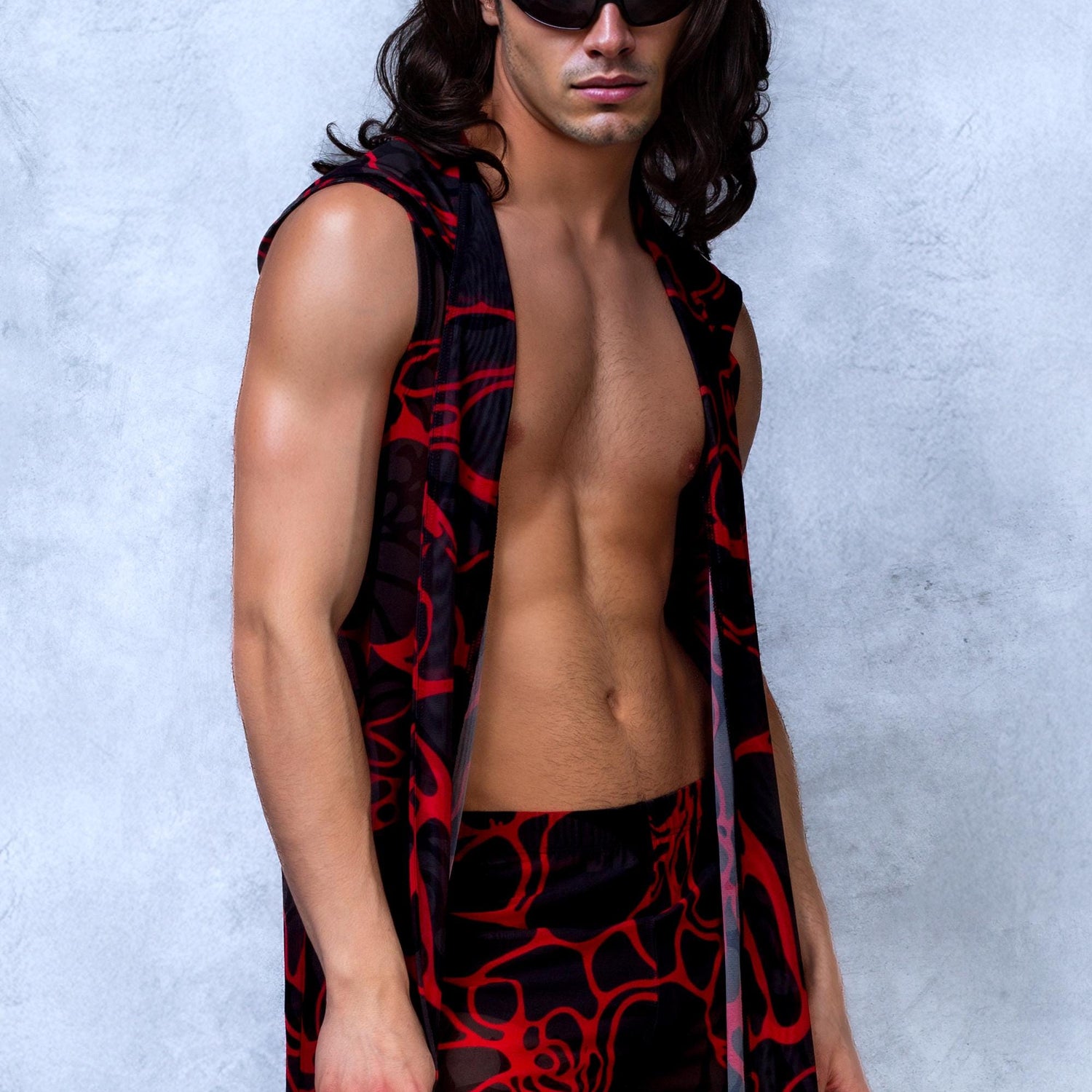 Nocturnal Beats Mesh Male Split Pants