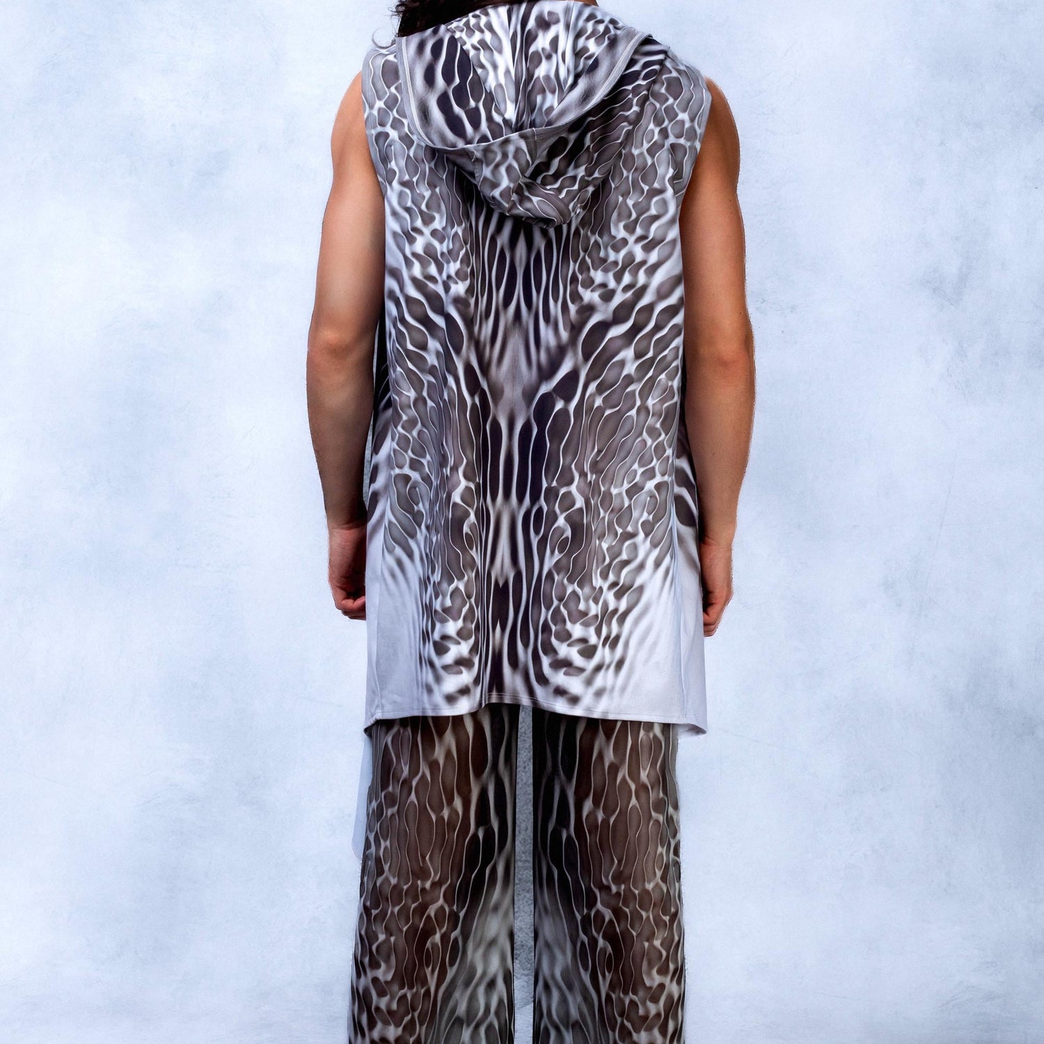 Men Stone Drop Male Hooded Vest