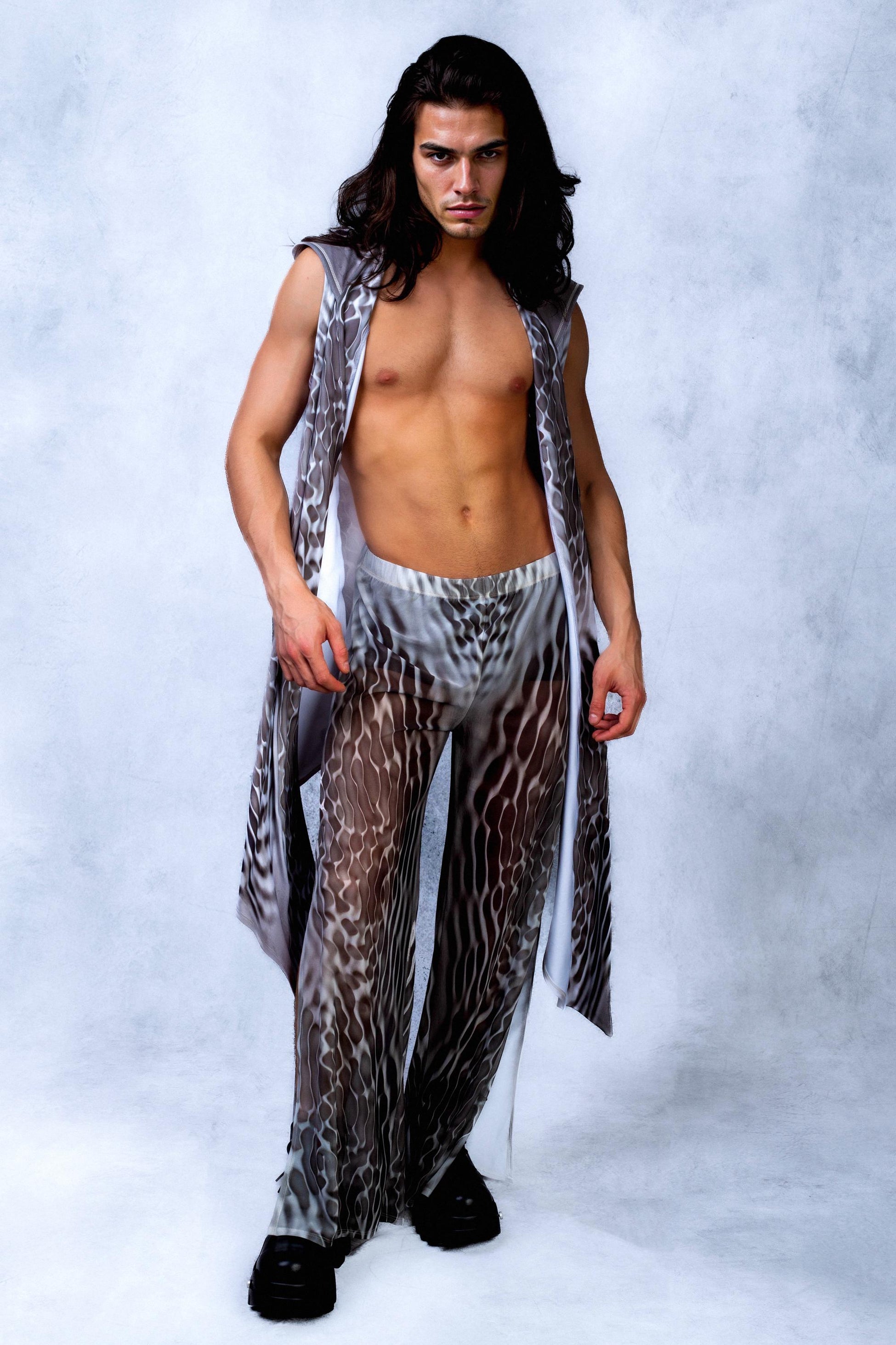 Stone Drop Male Vest Split Set 2