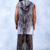 Stone Drop Male Vest Split Set