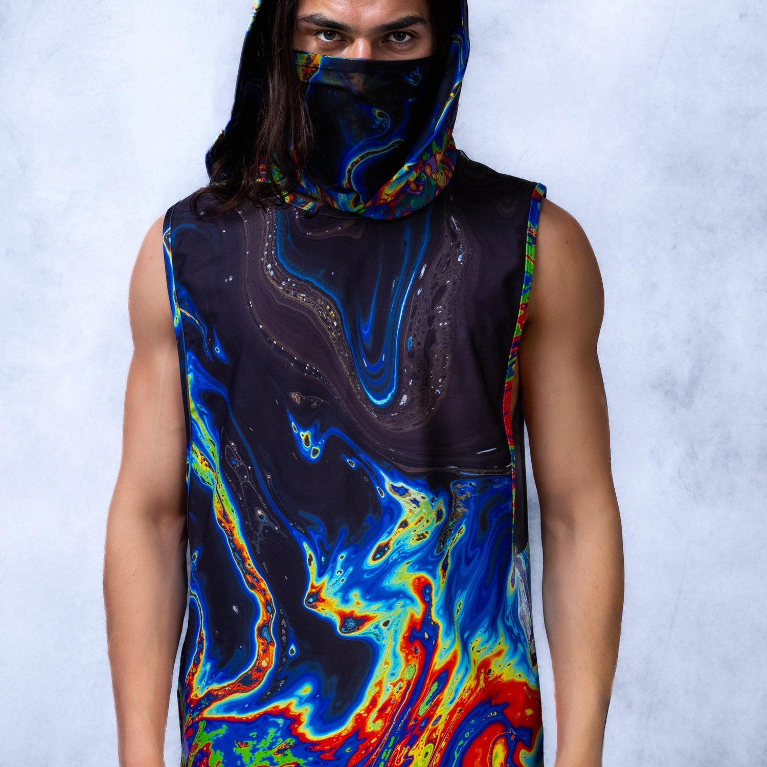 Liquiform Muscle Shorts Hooded Set
