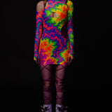 Creeping Color Blink V-neck Bodysuit