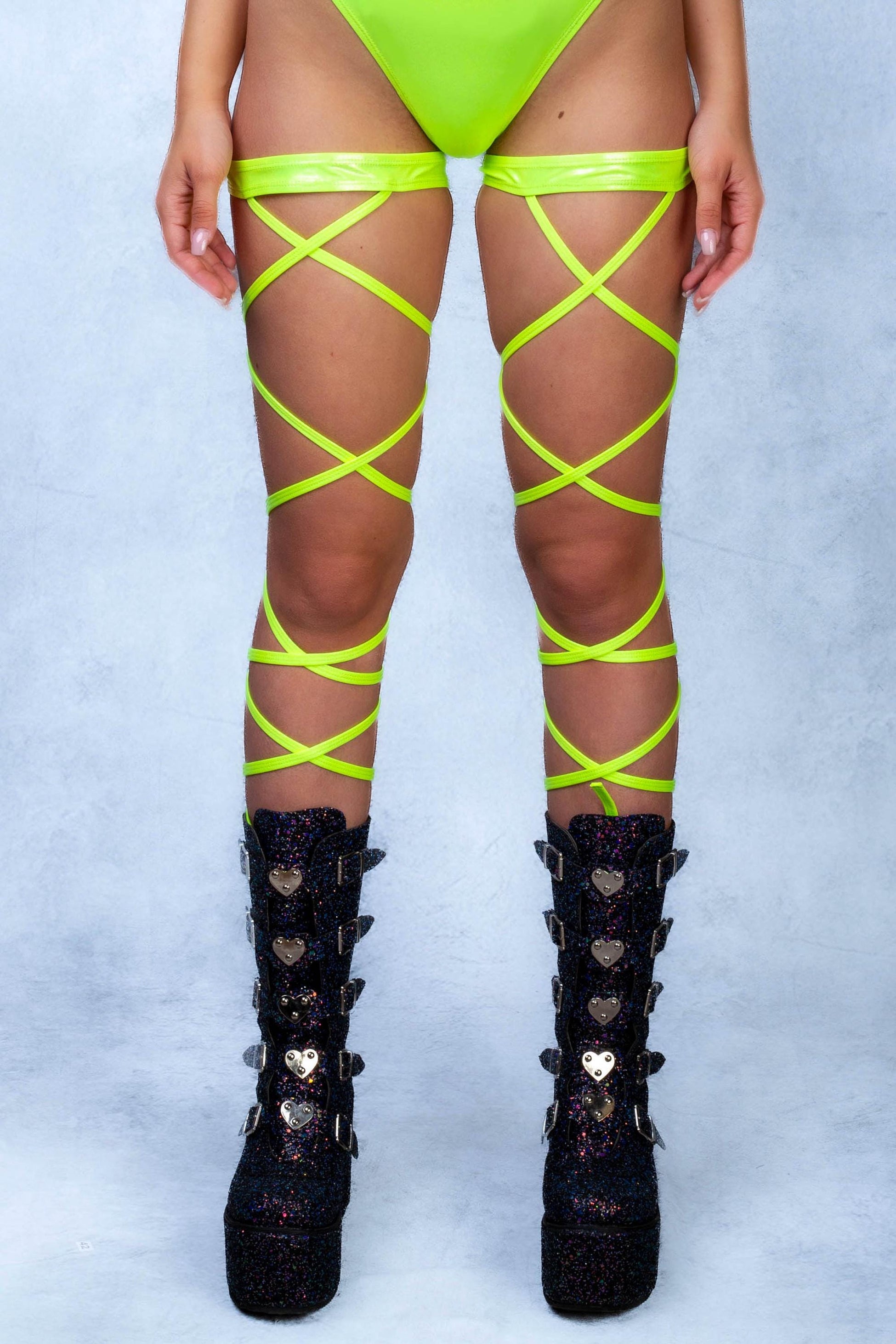 Emerald Viper Leg Wraps 1