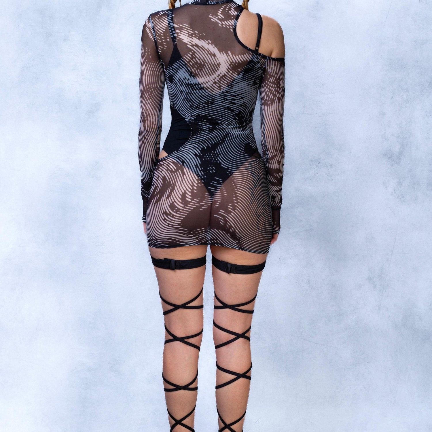 In Too Deep Blink V-neck Bodysuit Lycra