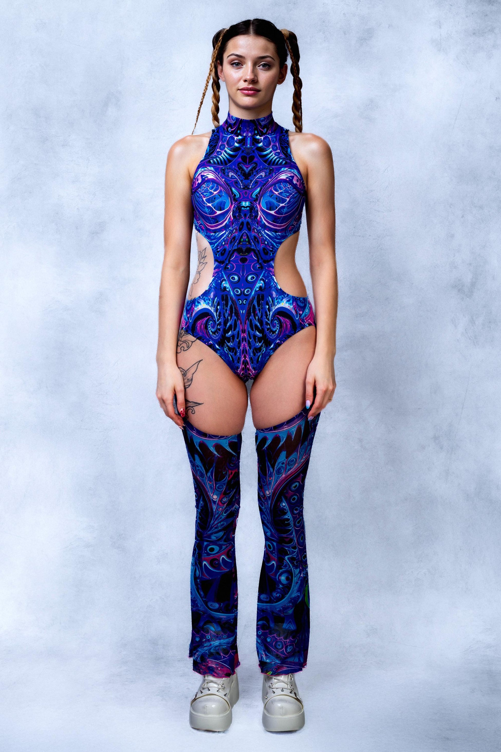 I Spy Backless Chaps Bodysuit 2