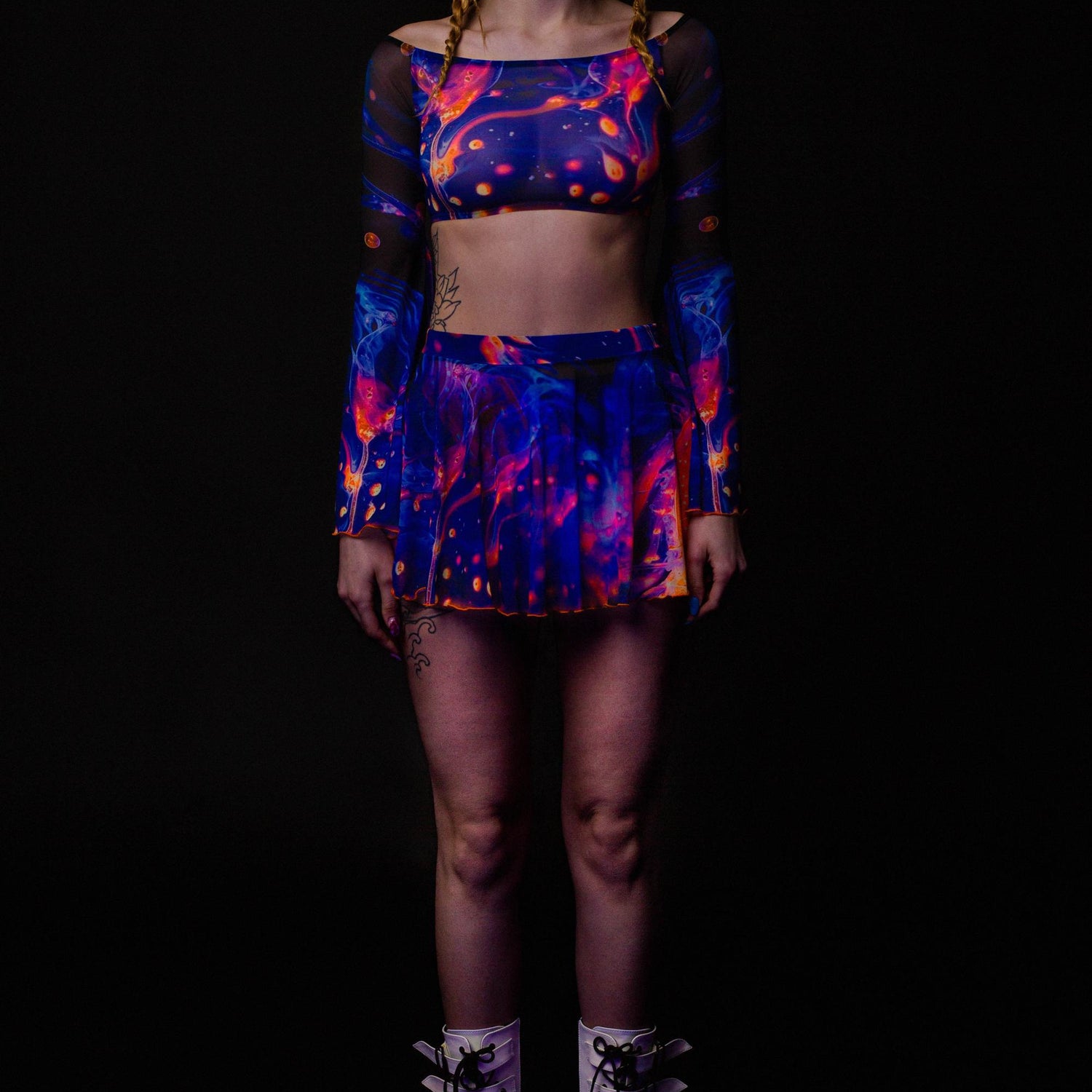 Aquatic Dance Mini Cloche Skirt Set Festival, Performance