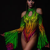 Lynx Mesh Teardrop Leotard