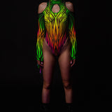 Lynx Mesh Teardrop Leotard