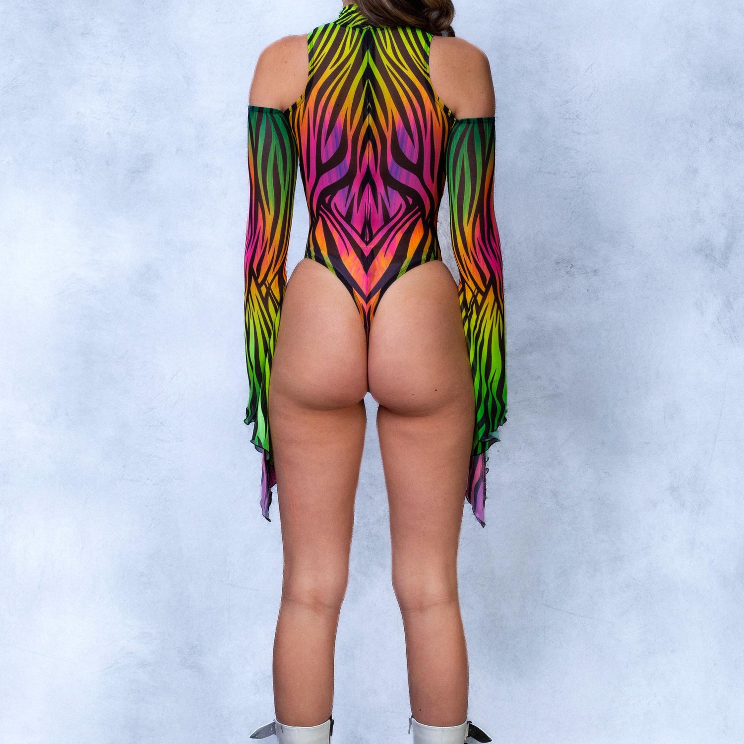 Lynx Mesh Teardrop Leotard 7