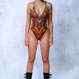 Optic Nerve V-neck Bodysuit
