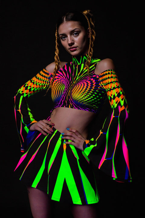 Green rave dresses - Candy Catz