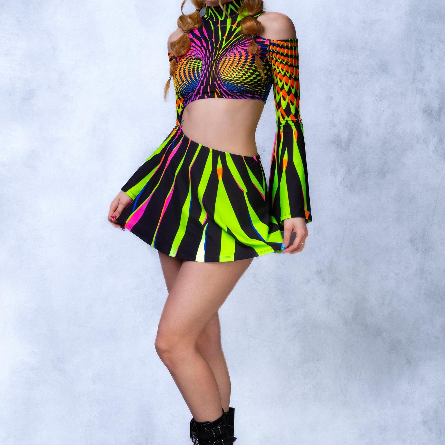 Women Strange Quark Bell Sleeve Dress