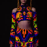 Quiver Sunset Bell Sleeve Dress