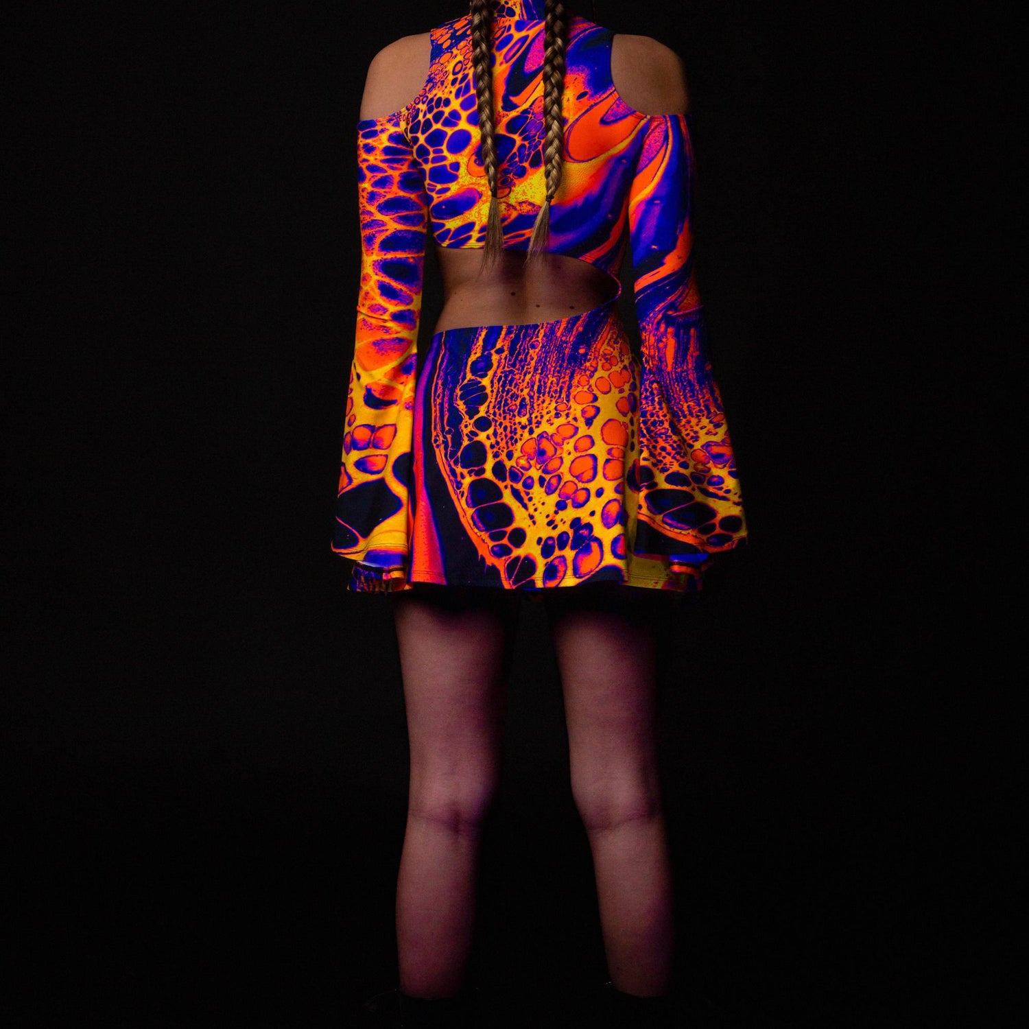 Melting Symphony Bell Sleeve Dress Festival