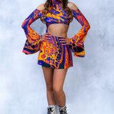 Melting Symphony Bell Sleeve Dress