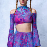 Force of Attraction Bell Sleeve Dress