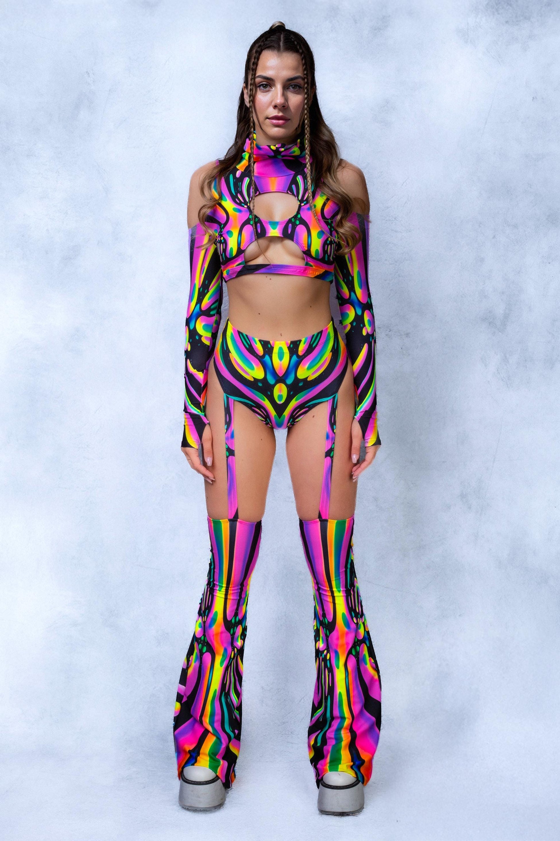 True Fluidity Flared Bikini Chaps 2