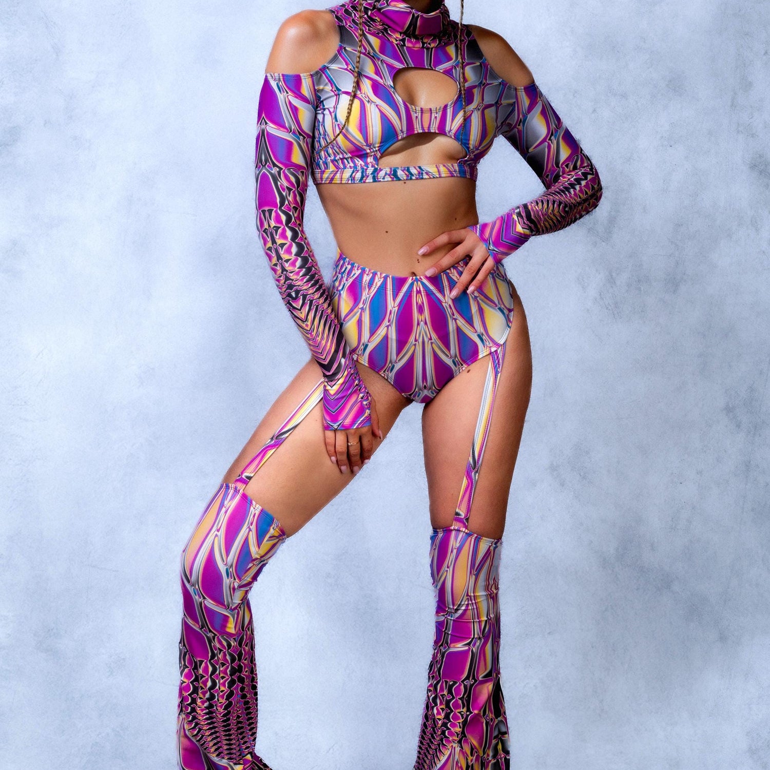 Dripglass Flared Bikini Chaps Lycra