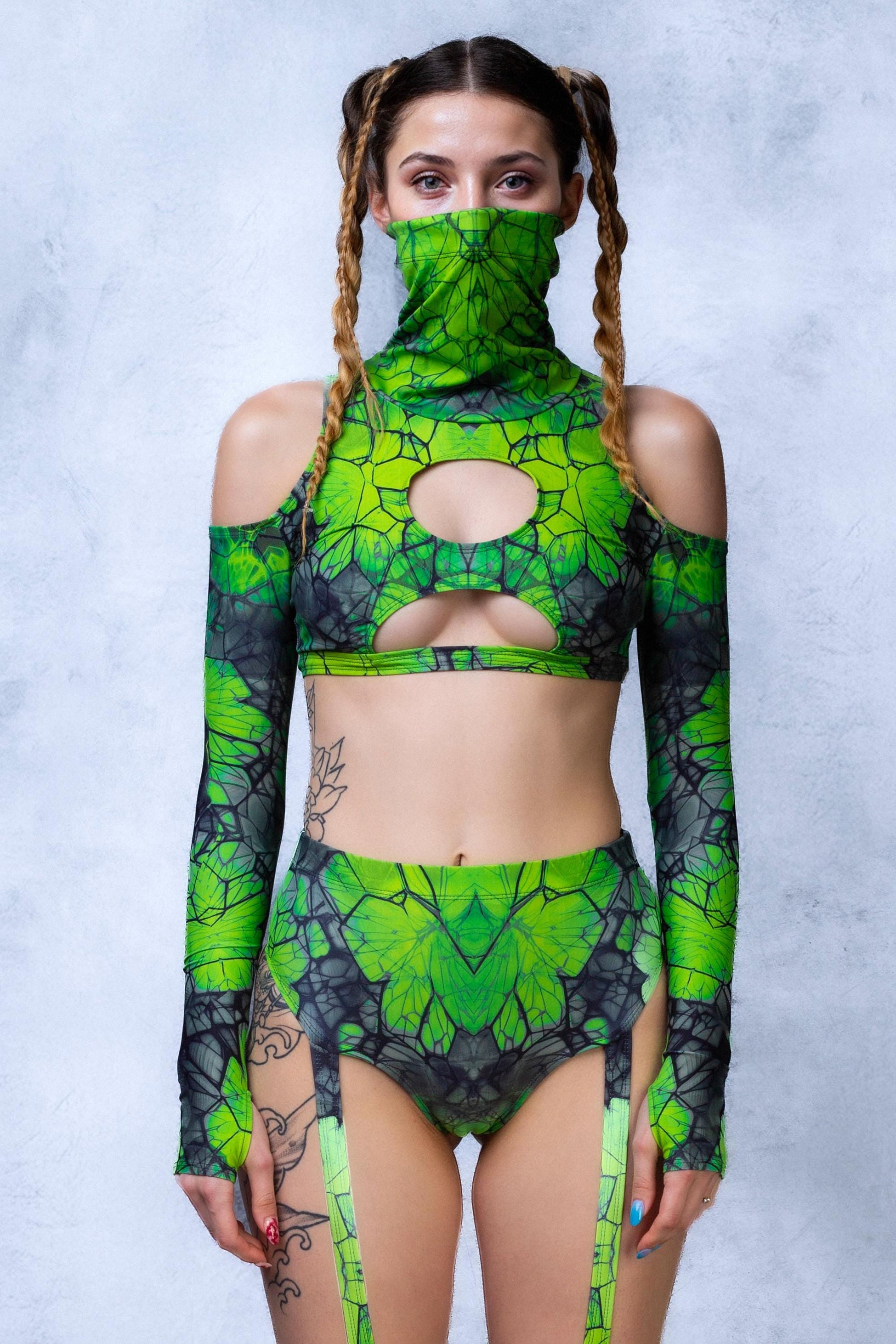 Uranium Wasted Flared Bikini Chaps 1