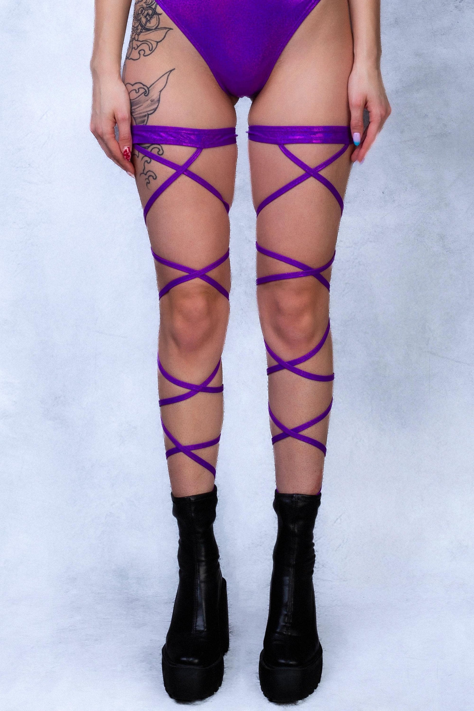 Rosy Viper Leg Wraps 1