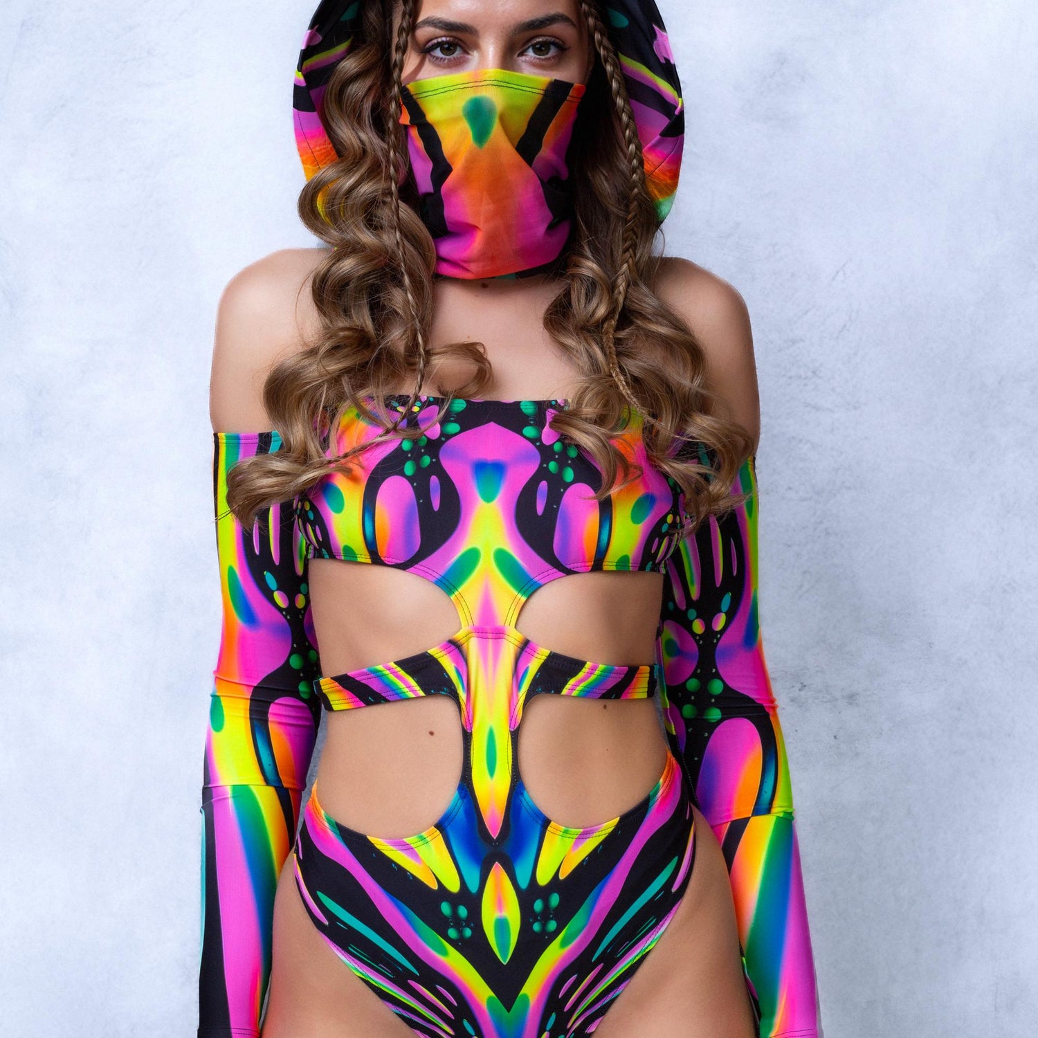 True Fluidity Leg Wraps Lycra, UV Reactive
