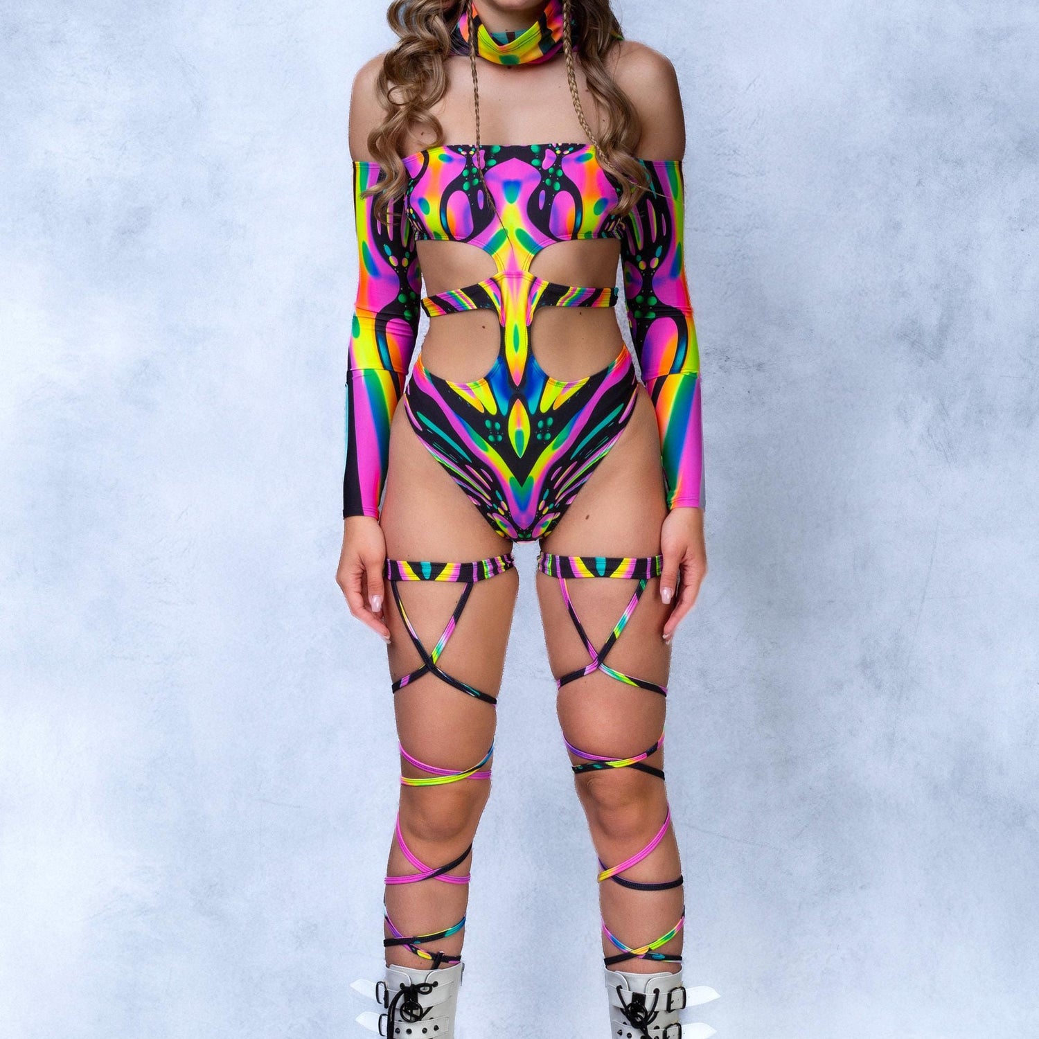 Women True Fluidity Rave Hood