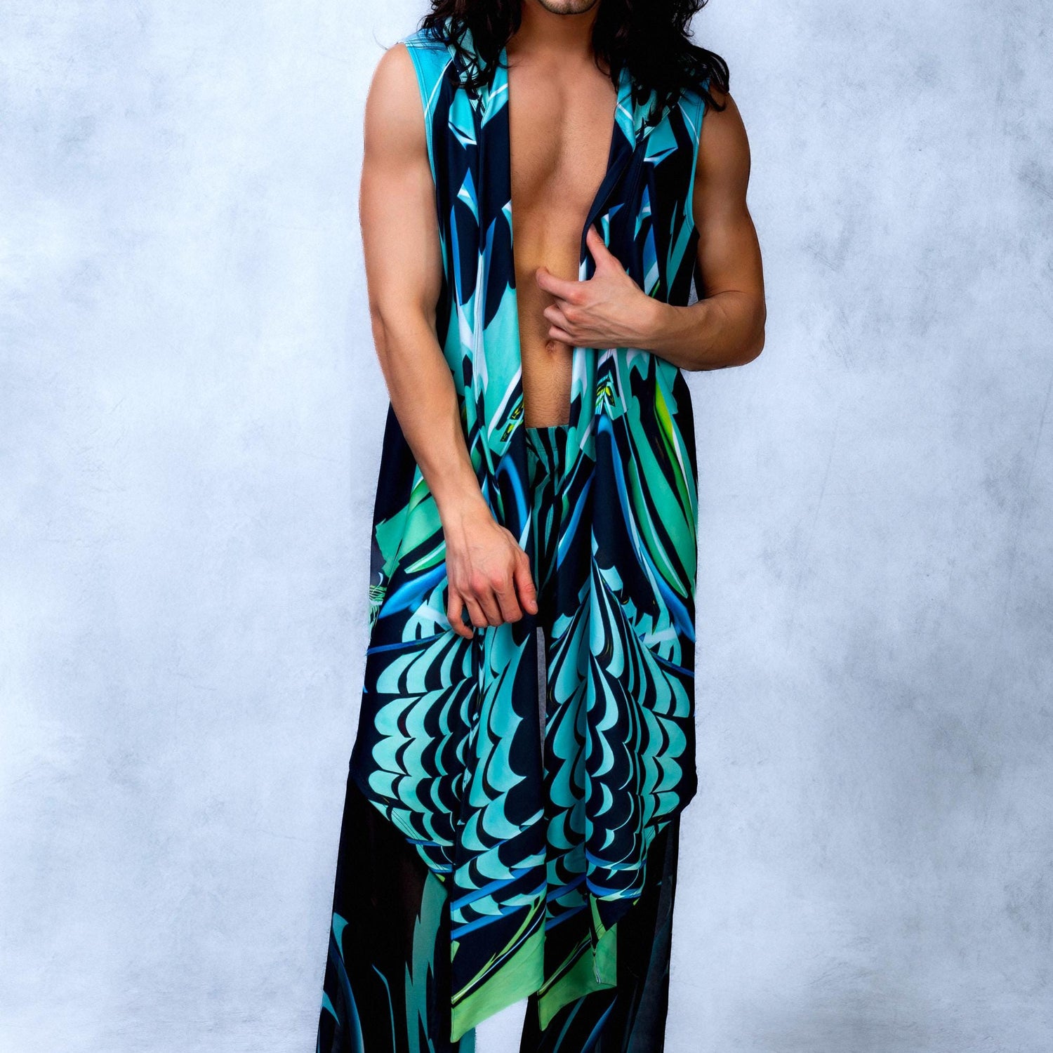 Stormglow Male Vest Split Set Festival