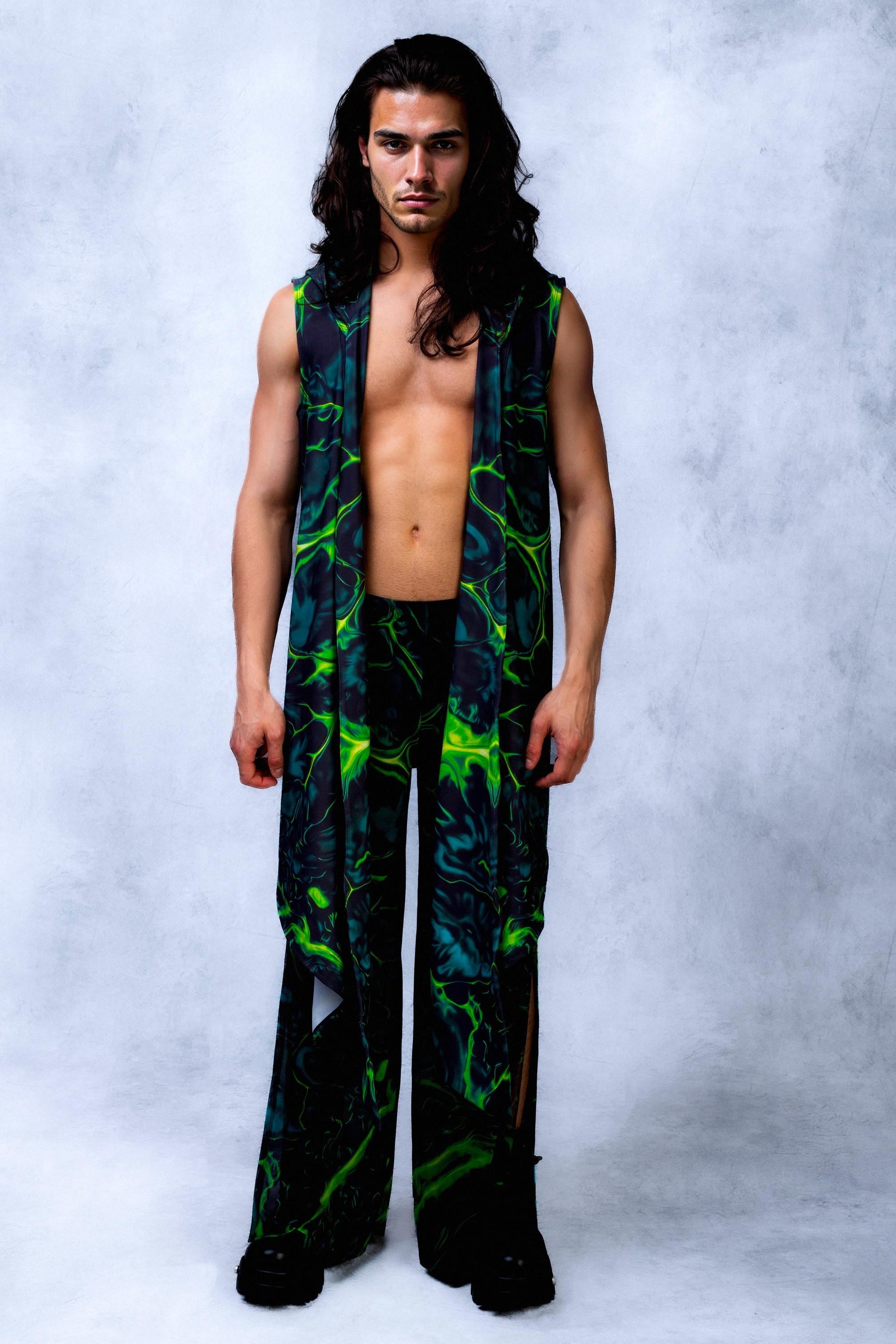 Green Flag Male Hooded Vest 2