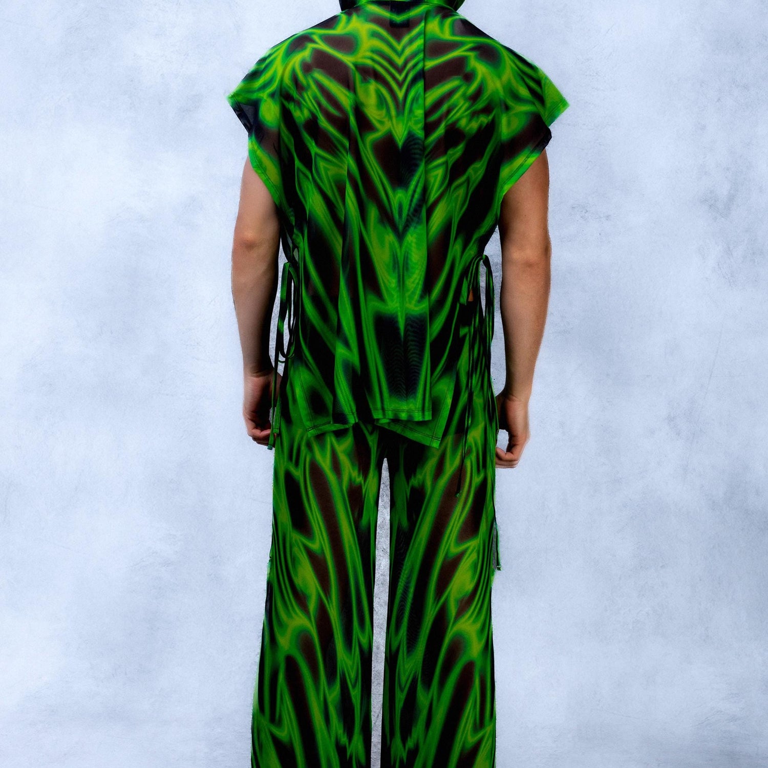 Toxic Brat Mesh Male Split Pants Mesh