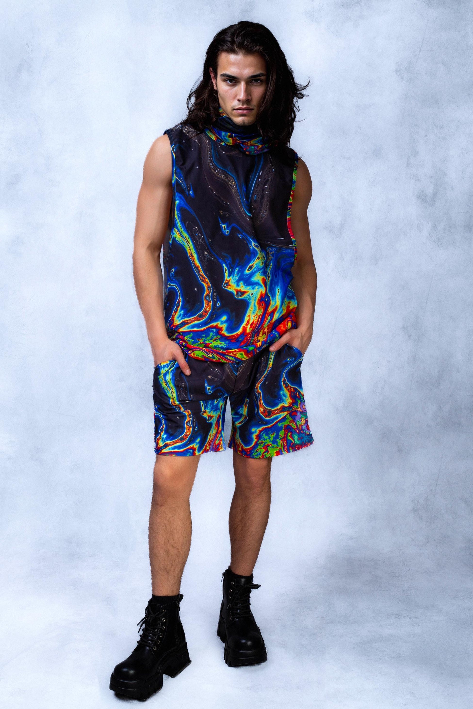 Liquiform Muscle Shorts Hooded Set 2
