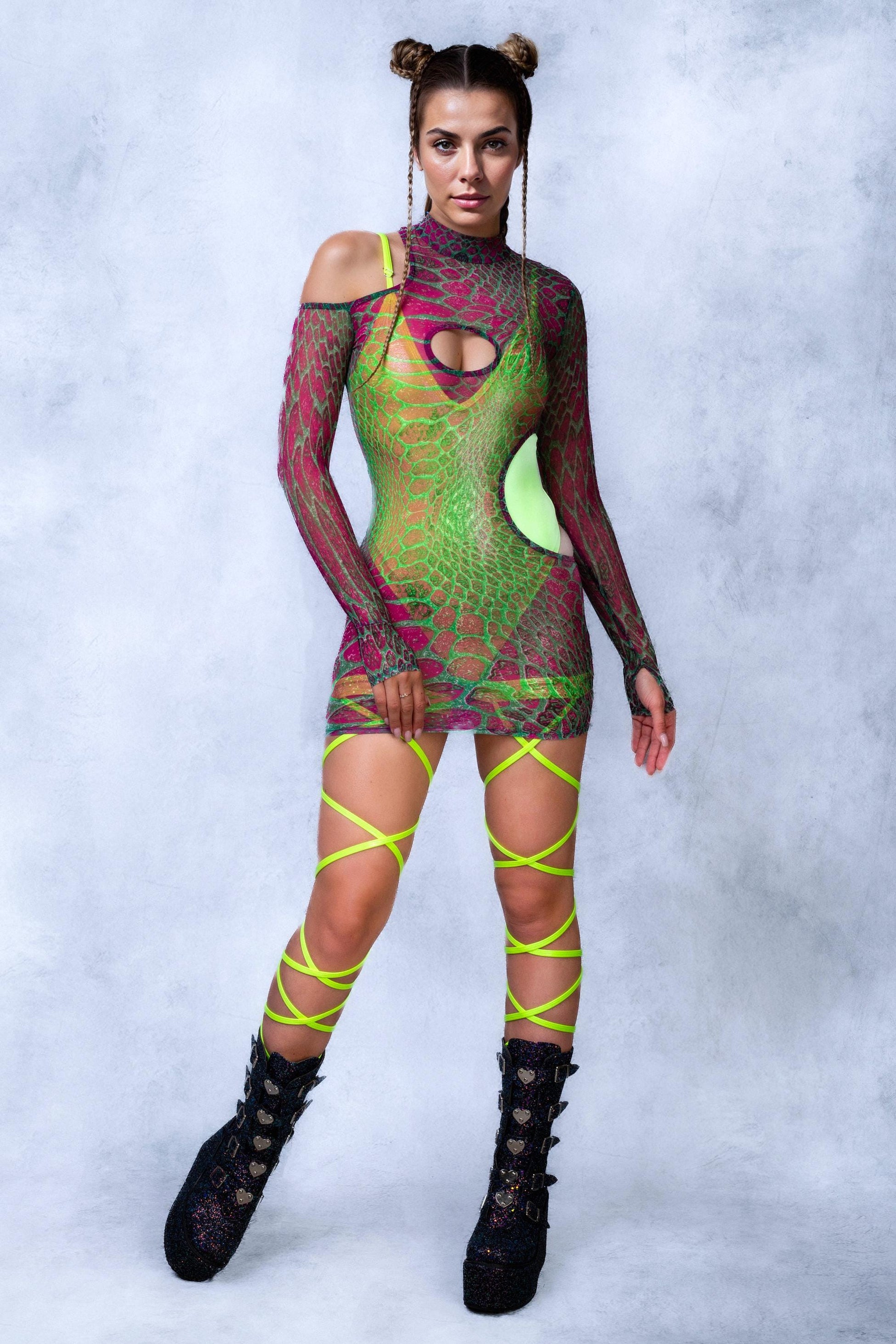 Emerald Viper Roundcut Dress 2