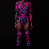 Between the Lines Chaps Leotard