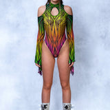 Lynx Mesh Teardrop Leotard