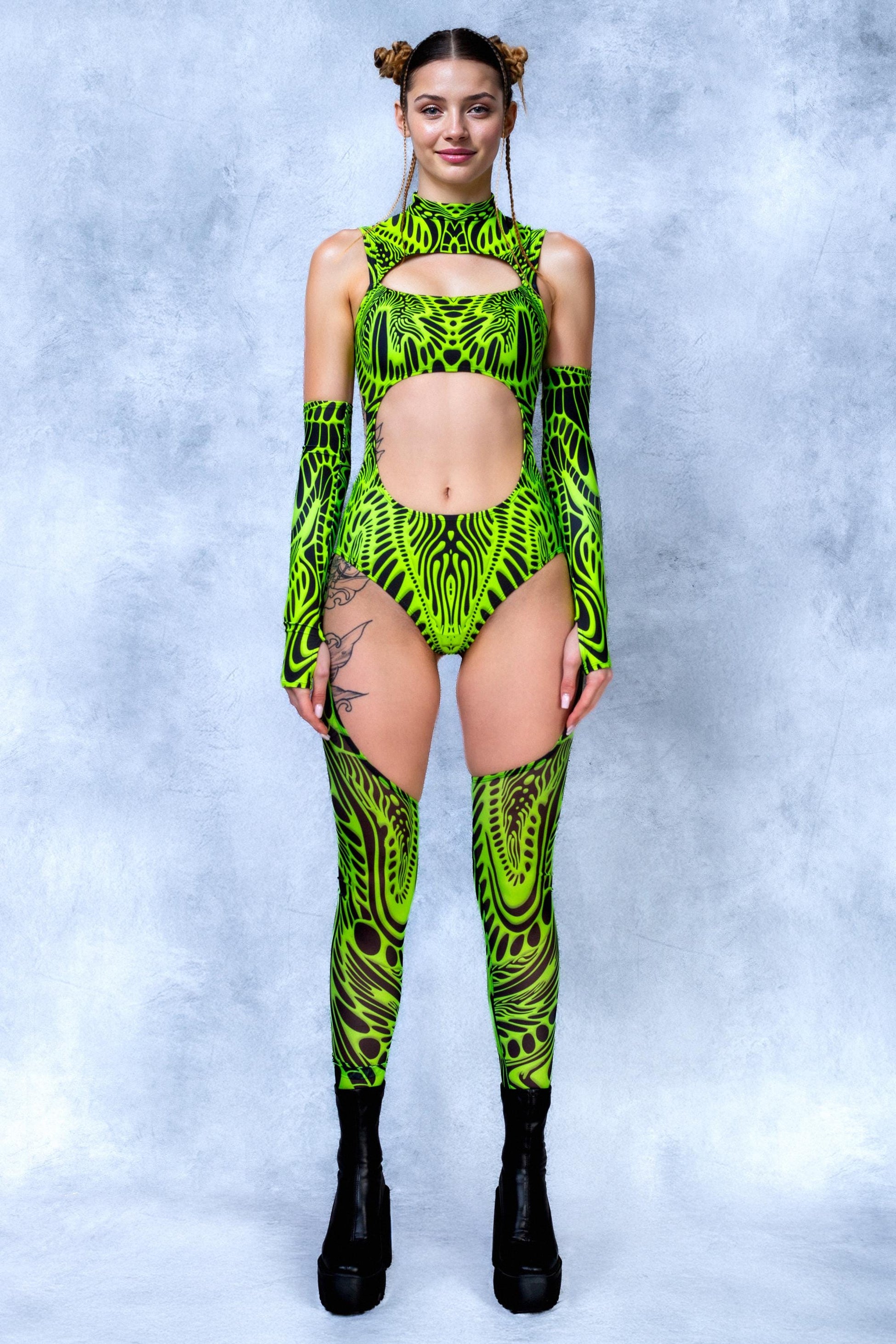 Neuron Overload Chaps Leotard 2