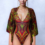 Optic Nerve V-neck Bodysuit