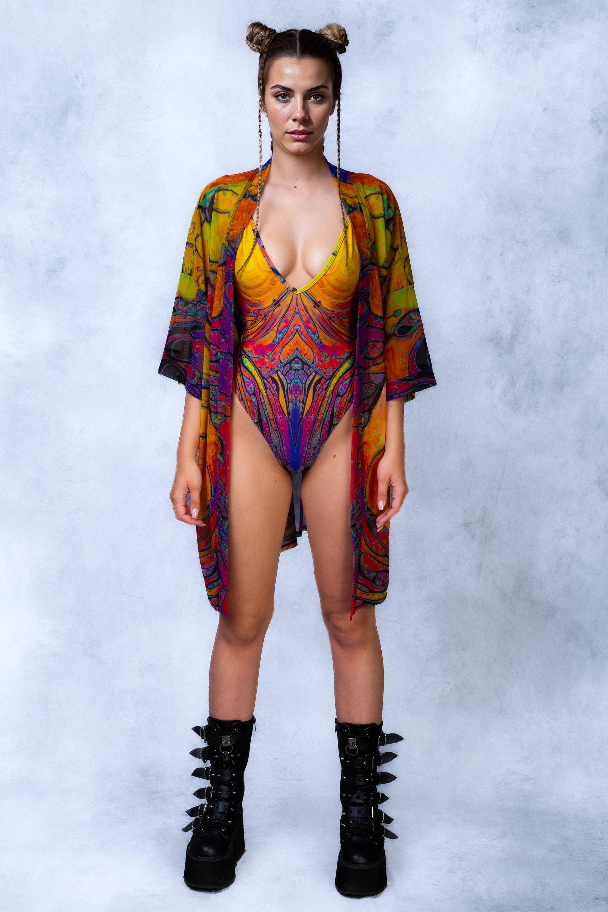 Spring to Action V-neck Bodysuit 2