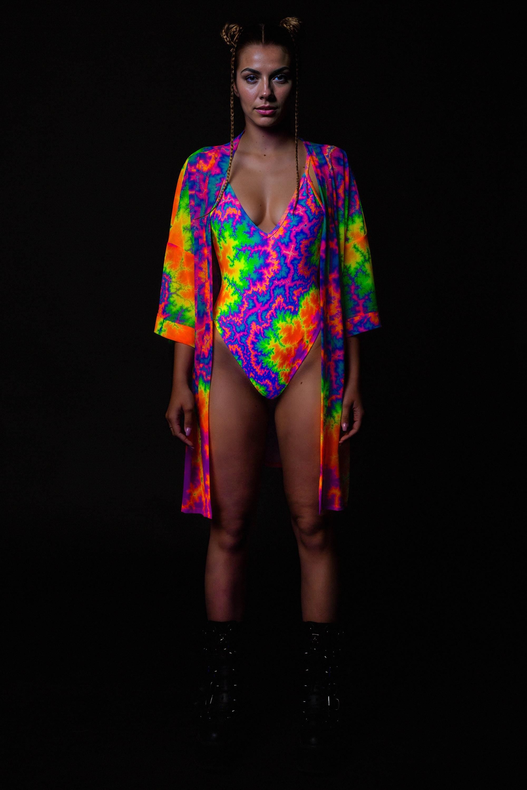 Creeping Color V-neck Bodysuit 2