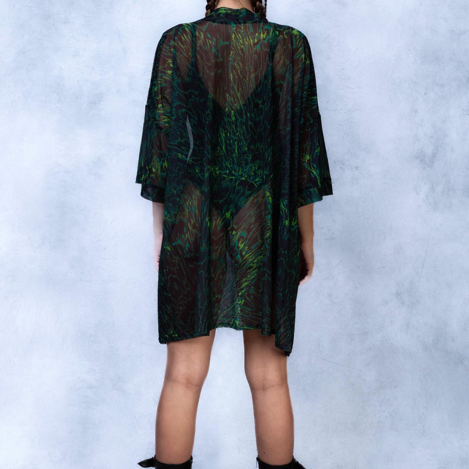 Women Green Empusa V-neck Bodysuit