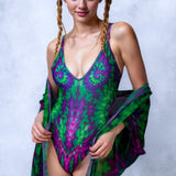Ultraviolet V-neck Bodysuit