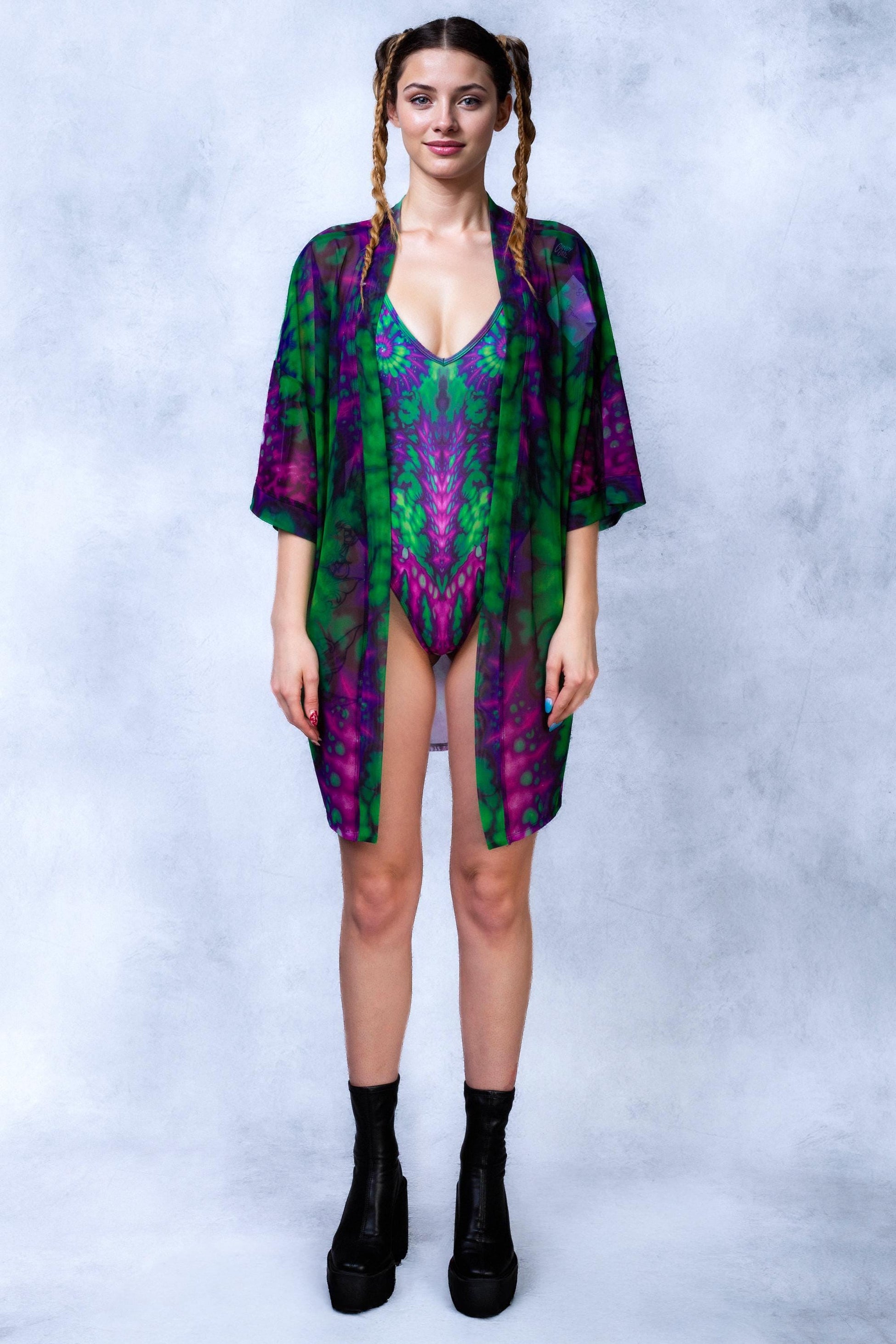 Ultraviolet V-neck Bodysuit 2