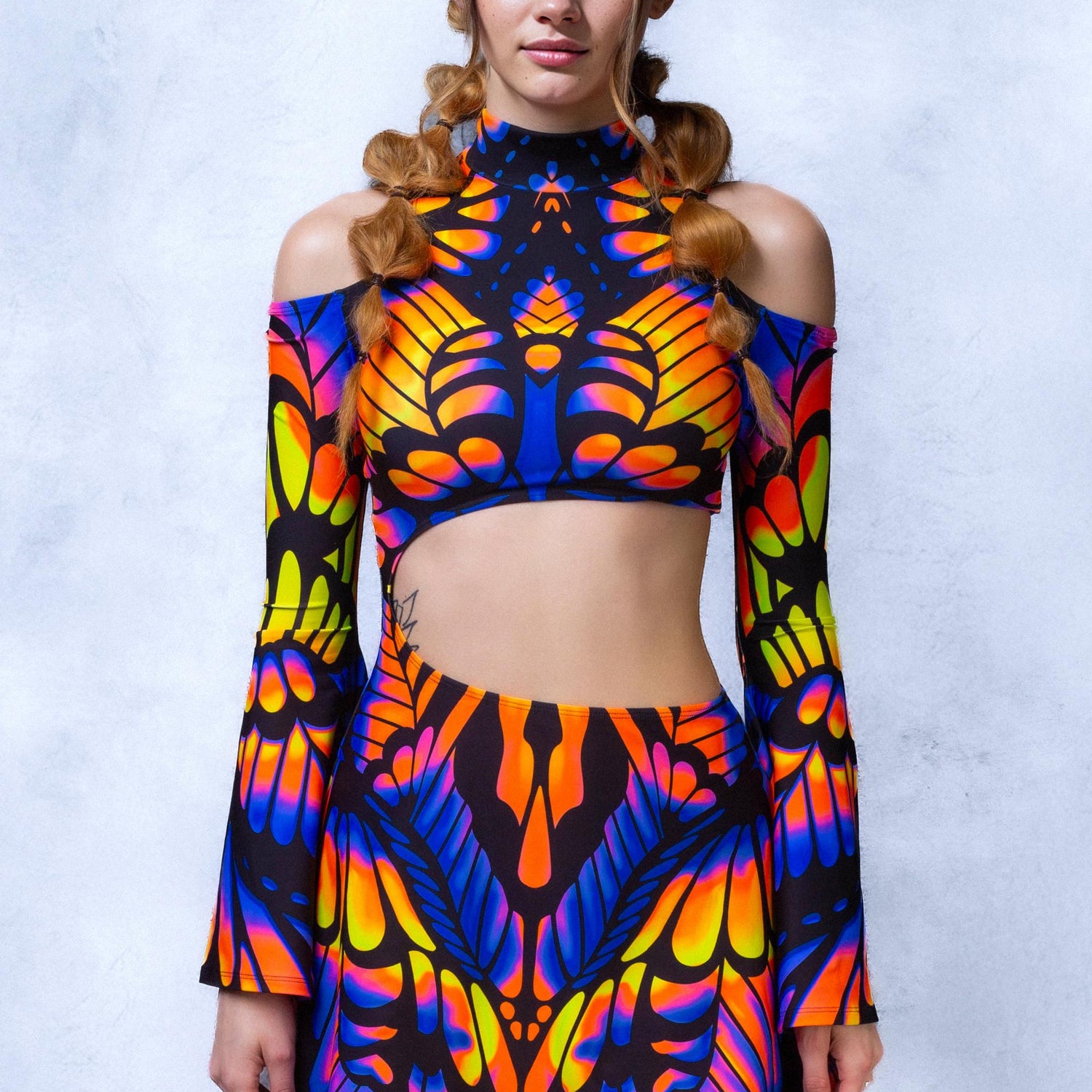 Quiver Sunset Bell Sleeve Dress