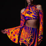 Melting Symphony Bell Sleeve Dress