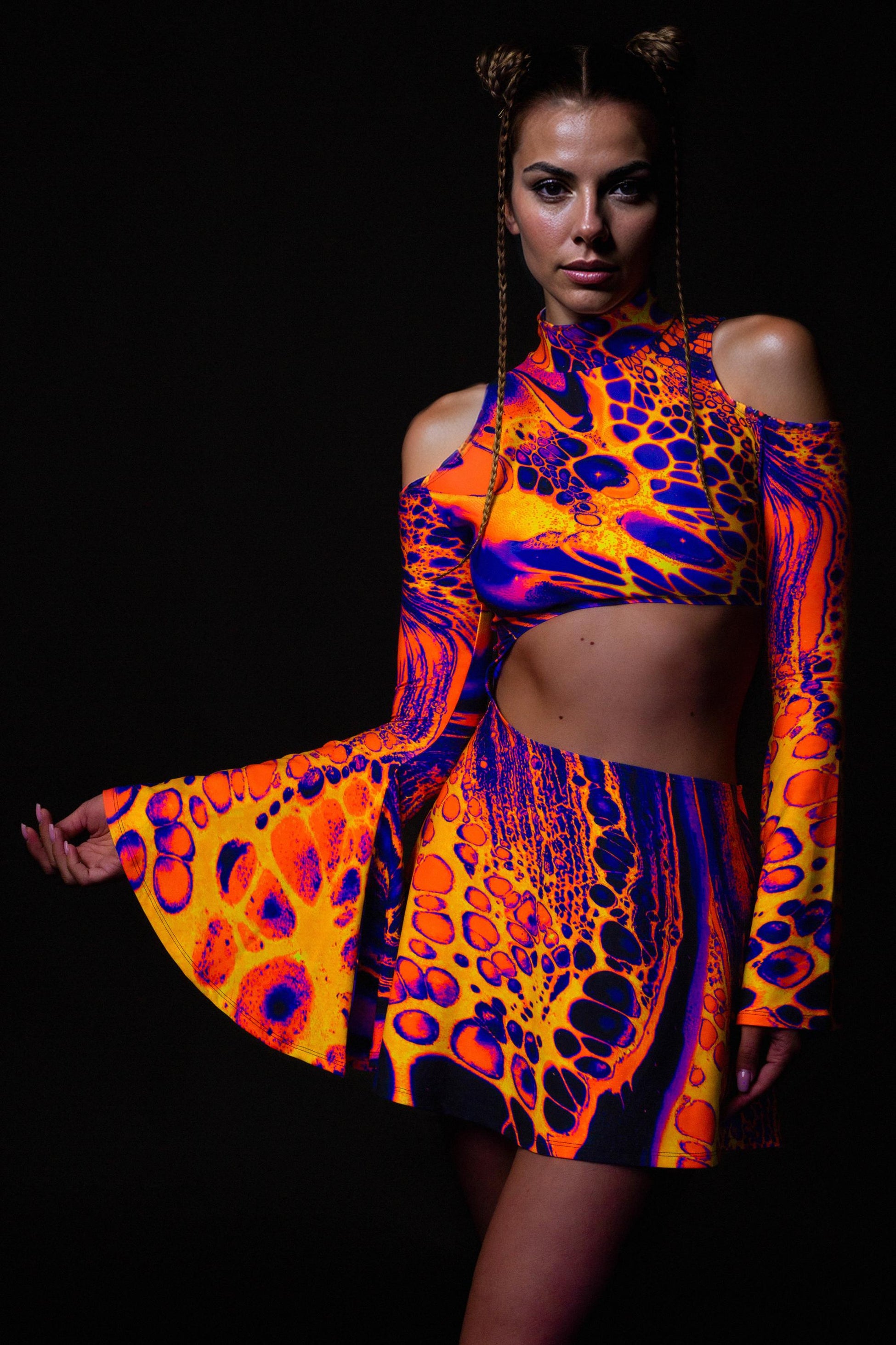 Melting Symphony Bell Sleeve Dress 1