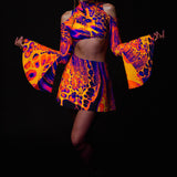 Melting Symphony Bell Sleeve Dress