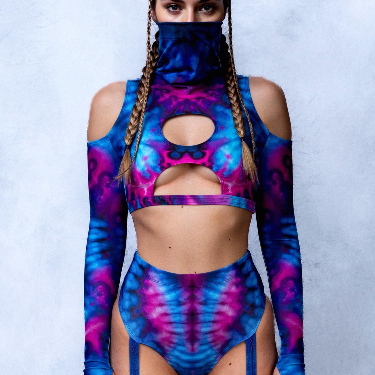 Tie Breaker Cold Shoulder Top