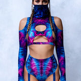 Tie Breaker Cold Shoulder Top